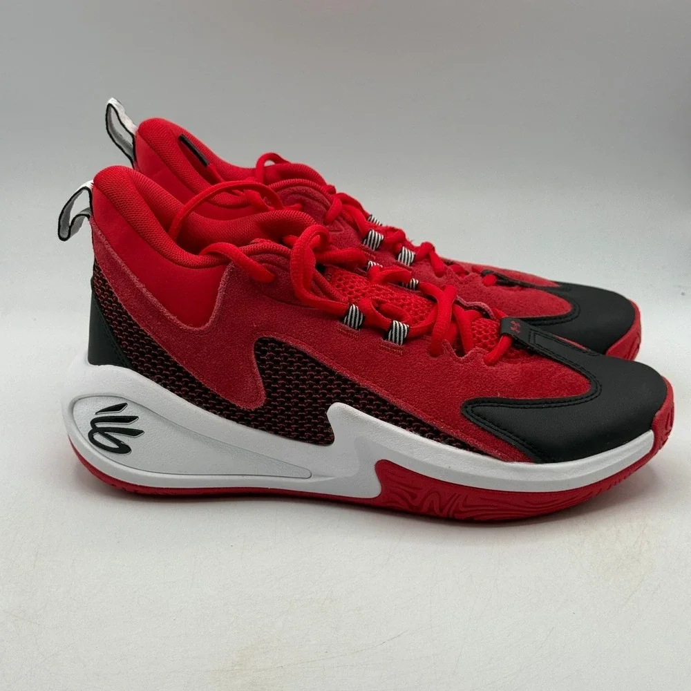 Under Armour GS Curry 3Z 25 SDE Shoes Kids Size 7Y Red Black 6001882-600